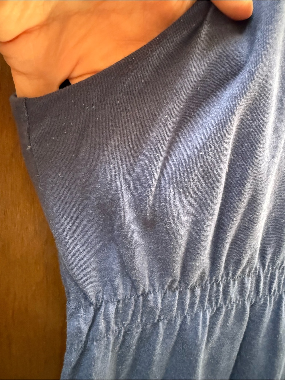 Lilly Pulitzer Navy Blue Cotton Empire Waist Tank Top w/ White Rope Trim - Picture 4 of 5